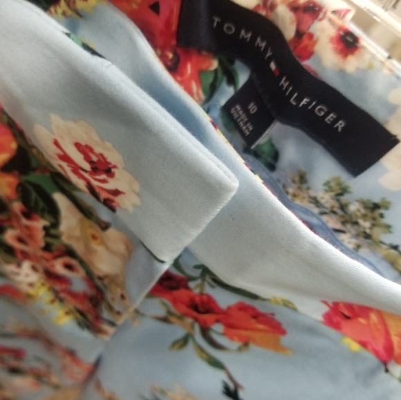 Tommy Hilfiger Floral-Print Slim Pants Size 10 - Picture 6 of 6